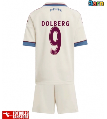 Ajax Kasper Dolberg #9 Tredje Tröja Barn 2025-26 Kortärmad (+ Korta byxor)